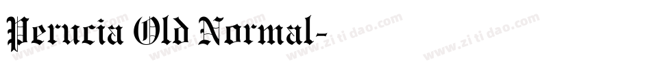 Perucia Old Normal字体转换